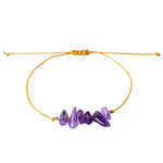 Bracelet Brésilien "Chic" Améthyste Ajustable - Vignette | Lithothérapie Naturelle