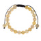 Bracelet citrine, lithothérapie, cadeau homme et femme