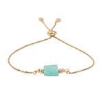 Bracelet Fin "Exquis" Amazonite Ajustable - Vignette | Lithothérapie Naturelle