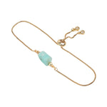 Bracelet Fin "Exquis" Amazonite Ajustable - Vignette | Lithothérapie Naturelle