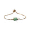 Bracelet fin "Exquis" en pierre naturelle Aventurine Ajustable, cadeau homme et femme