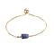 Bracelet fin "Exquis" en pierre naturelle Kyanite ajustable, cadeau homme et femme
