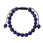 Bracelet Lapis Lazuli "Luna" Pierres Boules 8 mm Cordon Ajustable - Vignette | Lithothérapie Naturelle
