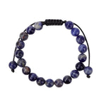 Bracelet Sodalite "Irina" Pierres Boules 8 mm Cordon Ajustable - Vignette | Lithothérapie Naturelle