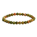 Bracelet Unakite Pierres Boules 6 mm - Vignette | Lithothérapie Naturelle