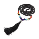Collier Pierres 7 Chakras "Pompon" - Vignette | Lithothérapie Naturelle