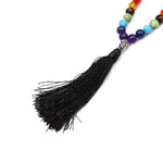 Collier Pierres 7 Chakras "Pompon" - Vignette | Lithothérapie Naturelle