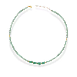 collier Pierres aventurine " Victoria", cadeau de lithothérapie homme, femme et ados