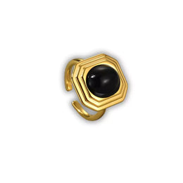 bague Agate Noire "Ombre Sacrée" cadeau