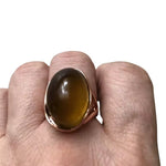 Bague Pierre Ambre "Forêt" - Vignette | Lithothérapie Naturelle