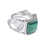 Bague Chevalière Pierre Malachite - Vignette | Lithothérapie Naturelle