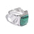 bague chevalière pierre malachite argent, cadeau homme ou femme