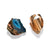 Bague Cristal Agate bleue "Essence", cadeau homme et femme