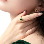 Bague Émeraude "Coquette" - Vignette | Lithothérapie Naturelle