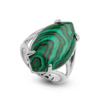 Bague Malachite "Marquise" - Vignette | Lithothérapie Naturelle