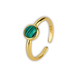 bague malachite "Pure", cadeau femme