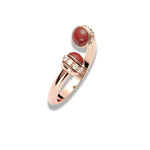 Bague Perle Cornaline "Luxe" - Vignette | Lithothérapie Naturelle