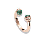 Bague Perle Malachite "Luxe" - Vignette | Lithothérapie Naturelle