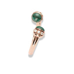 Bague Perle Malachite "Luxe" - Vignette | Lithothérapie Naturelle