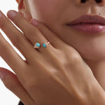 Bague Perle Turquoise "Luxe" - Vignette | Lithothérapie Naturelle