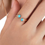 Bague Perle Turquoise "Luxe" - Vignette | Lithothérapie Naturelle