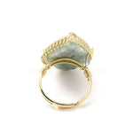 Bague Pierre amazonite "Tresse" - Vignette | Lithothérapie Naturelle