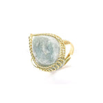 Bague Pierre amazonite "Tresse" - Vignette | Lithothérapie Naturelle