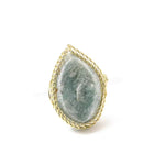 Bague Pierre amazonite "Tresse" - Vignette | Lithothérapie Naturelle