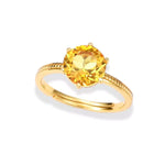 Bague Pierre Citrine "Rondo" - Vignette | Lithothérapie Naturelle