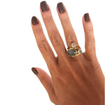 Bague Pierre de Lune et Coquillage - Vignette | Lithothérapie Naturelle