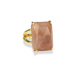 Bague Pierre de Soleil "Rectangle", cadeau femme