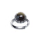 bague pierre obsidienne "ancrage" cadeau femme