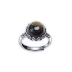 Bague Pierre Obsidienne "Ancrage" - Vignette | Lithothérapie Naturelle