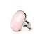 Bague Pierre quartz rose "ovale", cadeau lithothérapie homme et femme