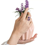 Bague Pierres Améthyste Ajustable - Vignette | Lithothérapie Naturelle