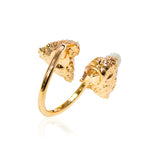 Bague Pierres Cristal de Roche Ajustable - Vignette | Lithothérapie Naturelle