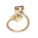 Bague Pierres Tourmaline et Cristal de Roche - Vignette | Lithothérapie Naturelle