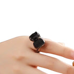 Bague Pierres Tourmaline Ajustable - Vignette | Lithothérapie Naturelle