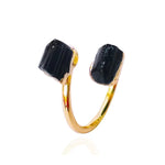 Bague Pierres Tourmaline Ajustable - Vignette | Lithothérapie Naturelle