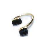 Bague Pierres Tourmaline Ajustable - Vignette | Lithothérapie Naturelle