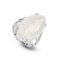 bague Quartz Blanc "Marquise", cadeau en lithothérapie femme ou homme