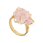Bague Quartz Rose "Énergie" - Vignette | Lithothérapie Naturelle