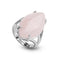 bague Quartz Rose "Marquise", cadeau cadeau lithothérapie femme et homme
