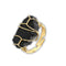 Bague Tourmaline Noire "Énergie", cadeau de lithothérapie pour femme ou homme