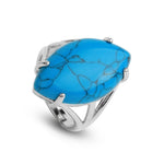 Bague Turquoise "Marquise" - Vignette | Lithothérapie Naturelle