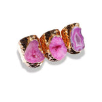 Bague Cristal Agate Rose "Essence" - Vignette | Lithothérapie Naturelle