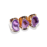 Bague Cristal Agate Violette "Essence" - Vignette | Lithothérapie Naturelle