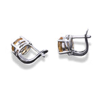 Boucles d'Oreilles Citrine et Argent - Vignette | Lithothérapie Naturelle