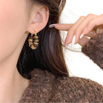 Boucles d’oreilles Oeil de Tigre Perles Rondes - Vignette | Lithothérapie Naturelle