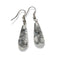 boucles d'Oreilles cristal de roche goutte, cadeau lithothérapie femme